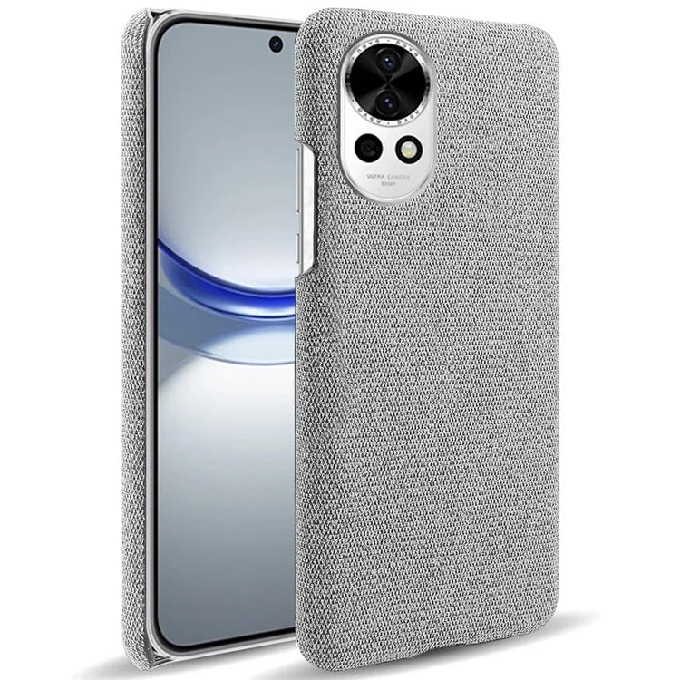 For Huawei nova 12 5G Case Solid Color Cloth+PC Anti-scratch Phone Cover