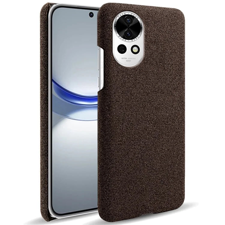 For Huawei nova 12 5G Case Solid Color Cloth+PC Anti-scratch Phone Cover