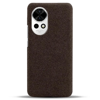 For Huawei nova 12 5G Case Solid Color Cloth+PC Anti-scratch Phone Cover