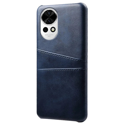 For Huawei nova 12 5G PU Leather Coated PC Case Anti-fall Dual Card Slots Back Cover