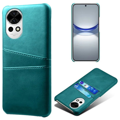 For Huawei nova 12 5G PU Leather Coated PC Case Anti-fall Dual Card Slots Back Cover
