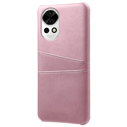 For Huawei nova 12 5G PU Leather Coated PC Case Anti-fall Dual Card Slots Back Cover