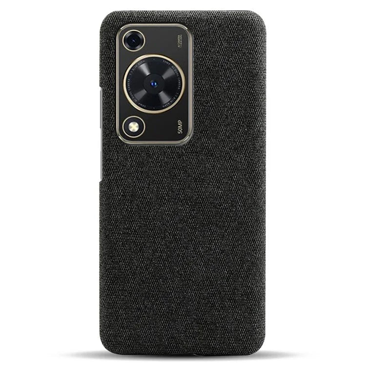For Huawei Enjoy 70 4G / nova Y72 4G Cell Phone Case Solid Color Shockproof PC Shell with Cloth Texture