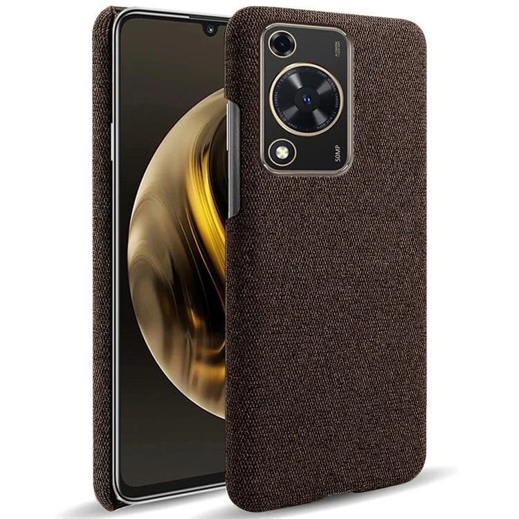 For Huawei Enjoy 70 4G / nova Y72 4G Cell Phone Case Solid Color Shockproof PC Shell with Cloth Texture