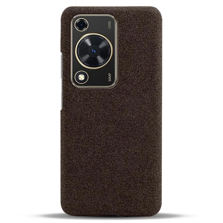 For Huawei Enjoy 70 4G / nova Y72 4G Cell Phone Case Solid Color Shockproof PC Shell with Cloth Texture