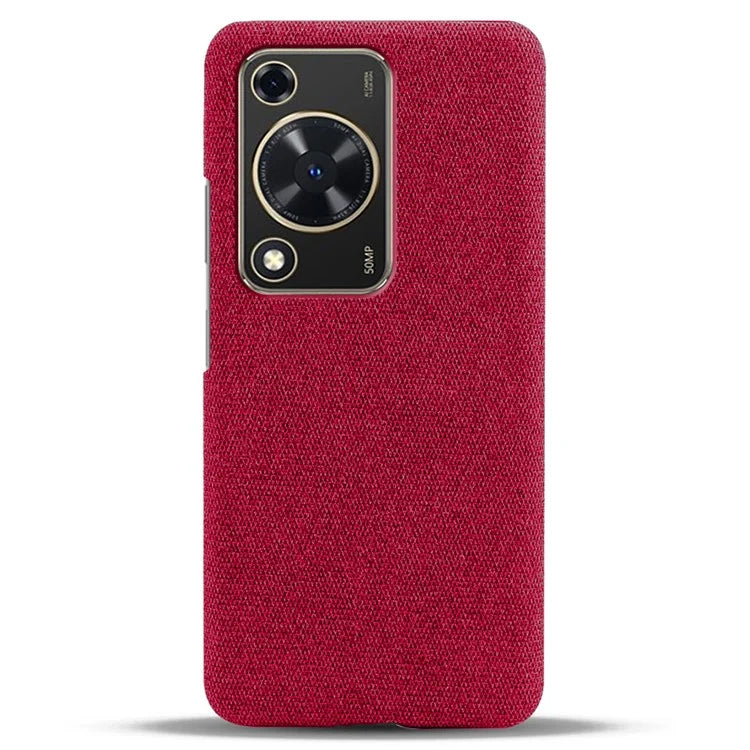 For Huawei Enjoy 70 4G / nova Y72 4G Cell Phone Case Solid Color Shockproof PC Shell with Cloth Texture