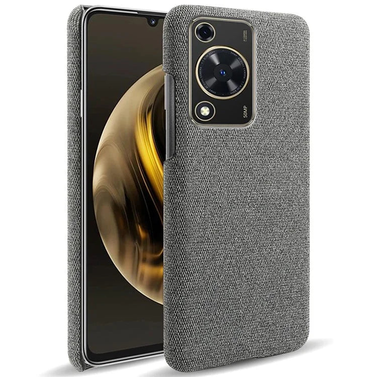 For Huawei Enjoy 70 4G / nova Y72 4G Cell Phone Case Solid Color Shockproof PC Shell with Cloth Texture