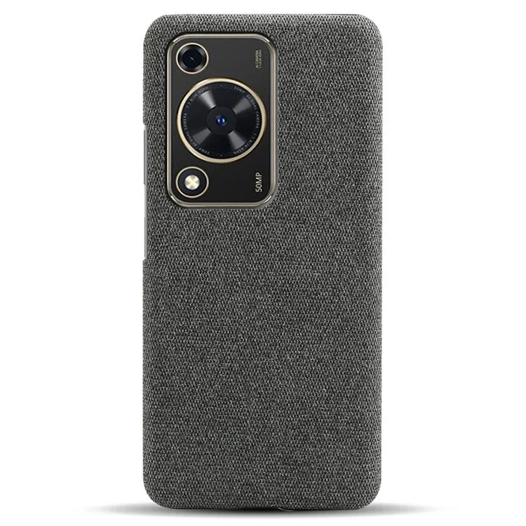 For Huawei Enjoy 70 4G / nova Y72 4G Cell Phone Case Solid Color Shockproof PC Shell with Cloth Texture