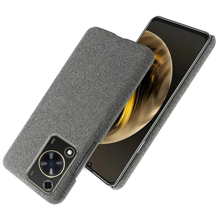 For Huawei Enjoy 70 4G / nova Y72 4G Cell Phone Case Solid Color Shockproof PC Shell with Cloth Texture