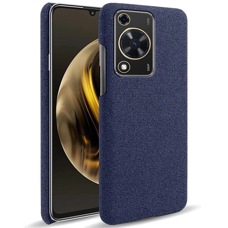 For Huawei Enjoy 70 4G / nova Y72 4G Cell Phone Case Solid Color Shockproof PC Shell with Cloth Texture