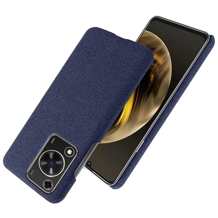 For Huawei Enjoy 70 4G / nova Y72 4G Cell Phone Case Solid Color Shockproof PC Shell with Cloth Texture