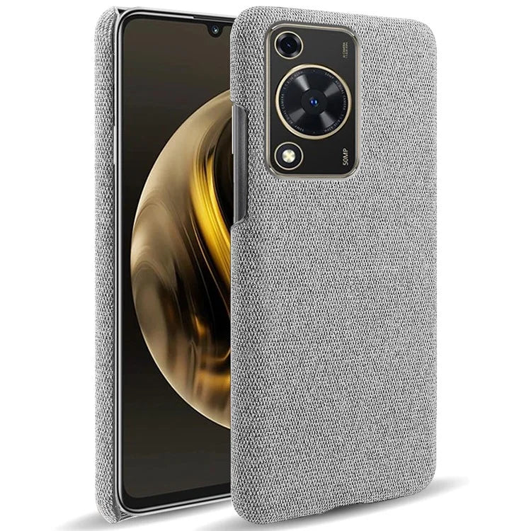 For Huawei Enjoy 70 4G / nova Y72 4G Cell Phone Case Solid Color Shockproof PC Shell with Cloth Texture