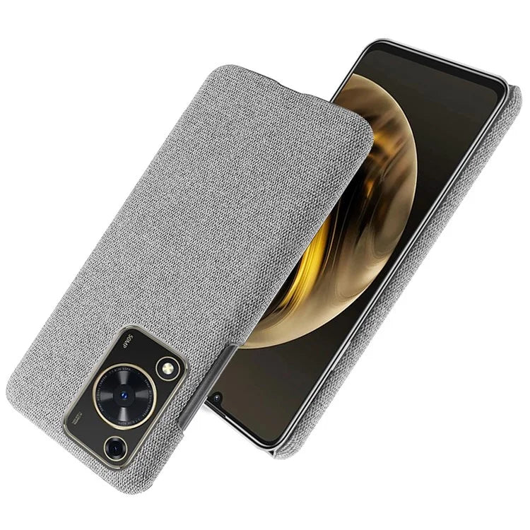 For Huawei Enjoy 70 4G / nova Y72 4G Cell Phone Case Solid Color Shockproof PC Shell with Cloth Texture