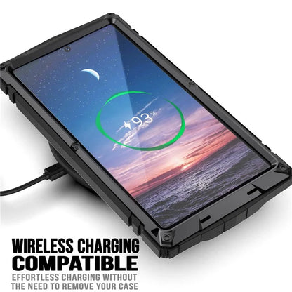 R-JUST For Samsung Galaxy S24 Ultra Phone Case Full Protection Cover with Kickstand