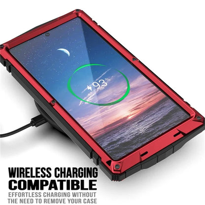 R-JUST For Samsung Galaxy S24 Ultra Phone Case Full Protection Cover with Kickstand