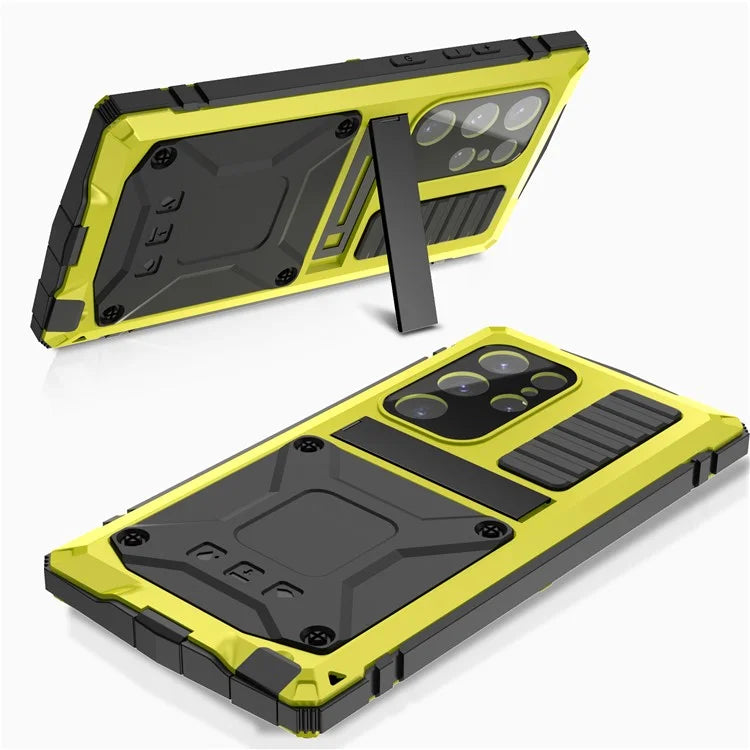 R-JUST For Samsung Galaxy S24 Ultra Phone Case Full Protection Cover with Kickstand