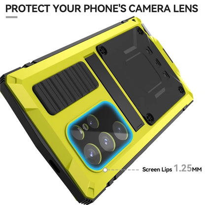 R-JUST For Samsung Galaxy S24 Ultra Phone Case Full Protection Cover with Kickstand