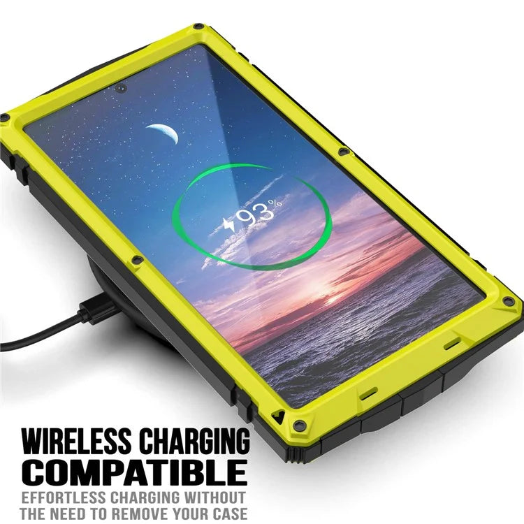 R-JUST For Samsung Galaxy S24 Ultra Phone Case Full Protection Cover with Kickstand