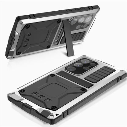 R-JUST For Samsung Galaxy S24 Ultra Phone Case Full Protection Cover with Kickstand