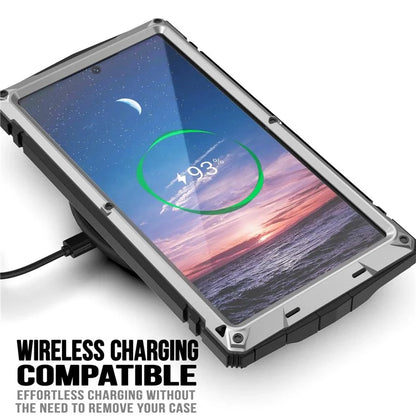 R-JUST For Samsung Galaxy S24 Ultra Phone Case Full Protection Cover with Kickstand
