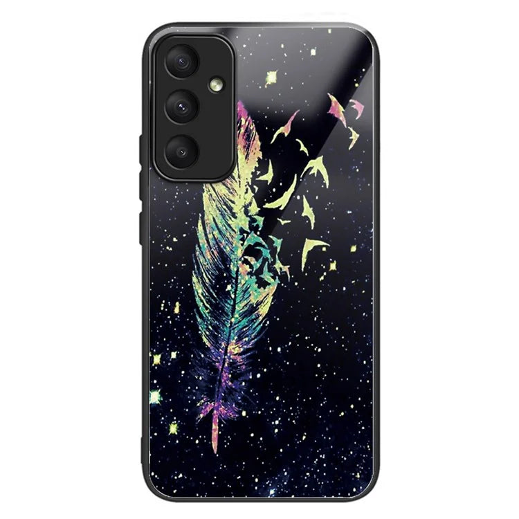For Samsung Galaxy A05s 4G Phone Case Pattern Printed Shockproof Tempered Glass Cover
