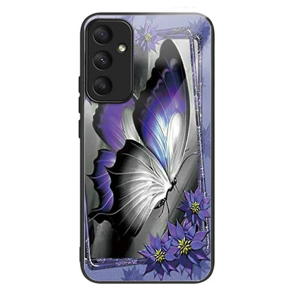 For Samsung Galaxy A05s 4G Phone Case Pattern Printed Shockproof Tempered Glass Cover