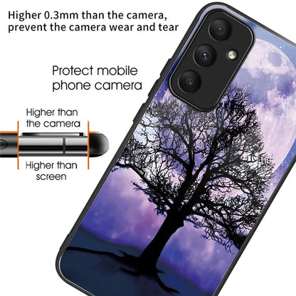 For Samsung Galaxy A05s 4G Phone Case Pattern Printed Shockproof Tempered Glass Cover