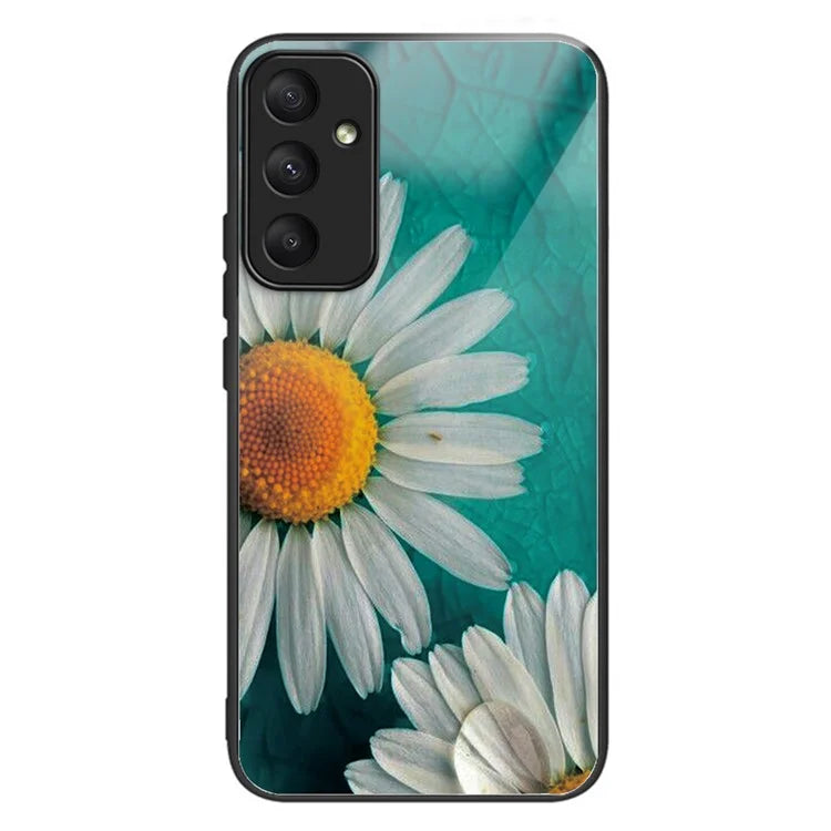 For Samsung Galaxy A05s 4G Phone Case Pattern Printed Shockproof Tempered Glass Cover