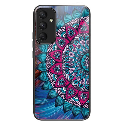 For Samsung Galaxy A05s 4G Phone Case Pattern Printed Shockproof Tempered Glass Cover