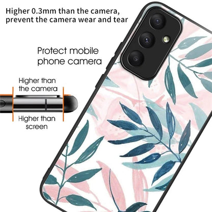 For Samsung Galaxy A05s 4G Phone Case Pattern Printed Shockproof Tempered Glass Cover