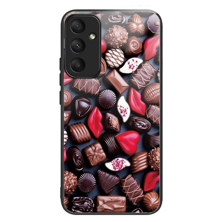 For Samsung Galaxy A05s 4G Phone Case Pattern Printed Shockproof Tempered Glass Cover