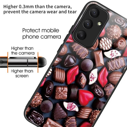 For Samsung Galaxy A05s 4G Phone Case Pattern Printed Shockproof Tempered Glass Cover