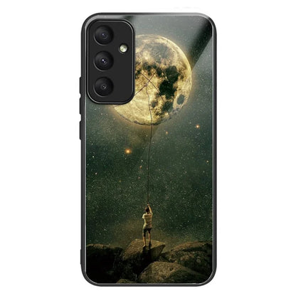 For Samsung Galaxy A05s 4G Phone Case Pattern Printed Shockproof Tempered Glass Cover