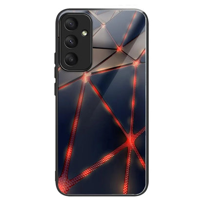 For Samsung Galaxy A05s 4G Case Tempered Glass+TPU Pattern Printing Phone Shell