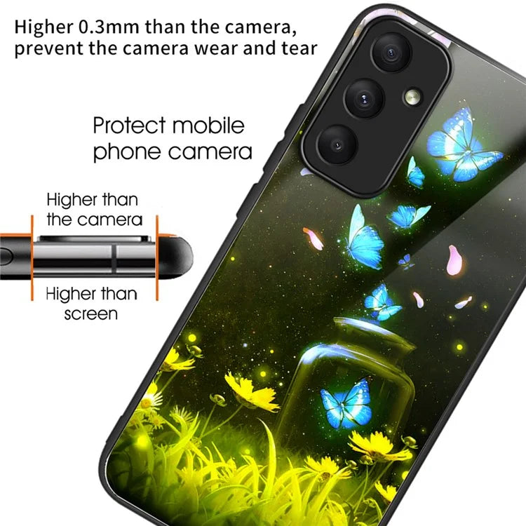 For Samsung Galaxy A05s 4G Case Drop-proof Tempered Glass+TPU Phone Back Cover