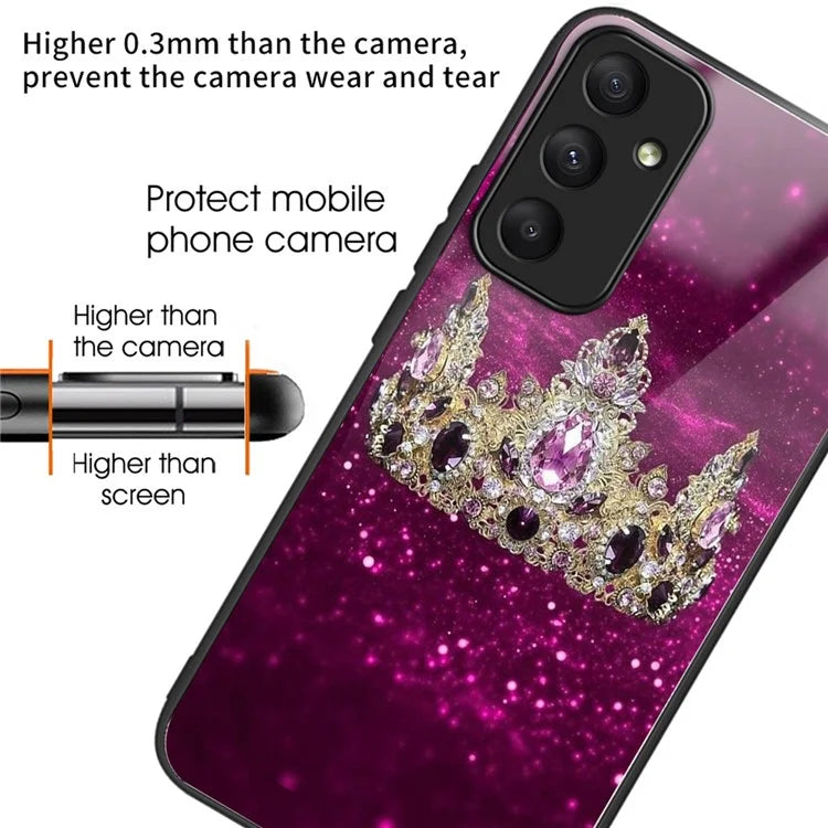 For Samsung Galaxy A05s 4G Case Drop-proof Tempered Glass+TPU Phone Back Cover