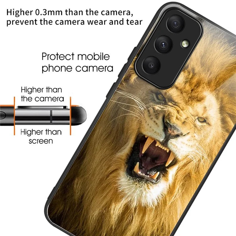 For Samsung Galaxy A05s 4G Case Drop-proof Tempered Glass+TPU Phone Back Cover