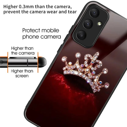 For Samsung Galaxy A05s 4G Case Drop-proof Tempered Glass+TPU Phone Back Cover