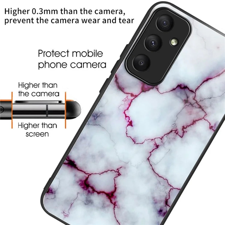 For Samsung Galaxy A05s 4G Case Drop-proof Tempered Glass+TPU Phone Back Cover