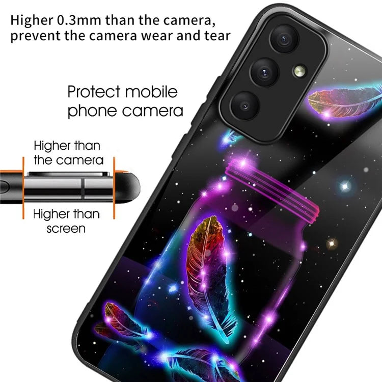For Samsung Galaxy A05s 4G Case Drop-proof Tempered Glass+TPU Phone Back Cover
