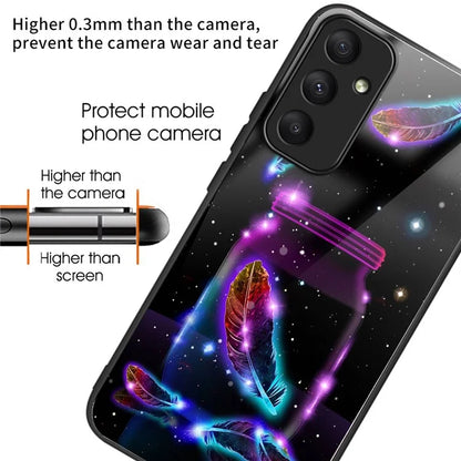 For Samsung Galaxy A05s 4G Case Drop-proof Tempered Glass+TPU Phone Back Cover