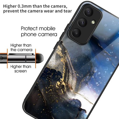 For Samsung Galaxy A05s 4G Case Drop-proof Tempered Glass+TPU Phone Back Cover