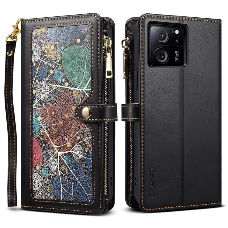 ESEBLE Galaxy Series For Xiaomi Redmi K60 Ultra / 13T / 13T Pro Case Wallet Stand Phone Cover