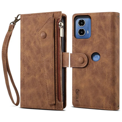 ESEBLE Star Series For Motorola Moto G34 5G Wallet Case Stand Flip Phone Cover