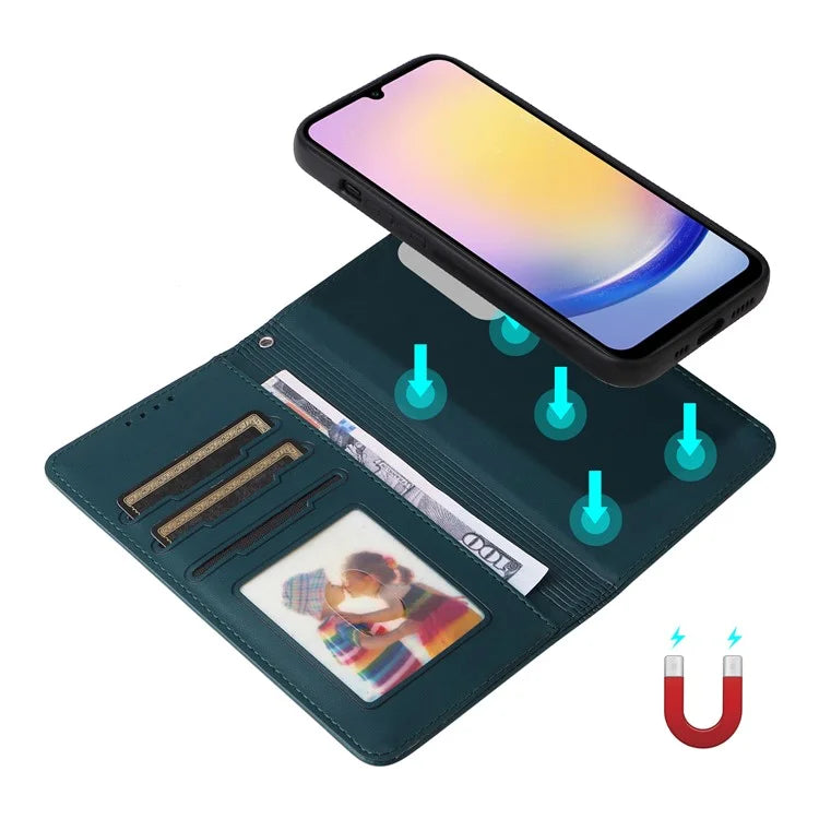 BETOPNICE 005 For Samsung Galaxy A25 5G (Global) (161.0 x 76.5 x 8.3mm) Wallet Case Magnetic Detachable Phone Cover