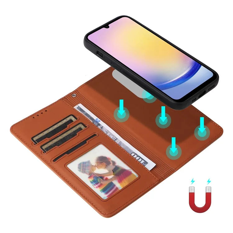 BETOPNICE 005 For Samsung Galaxy A25 5G (Global) (161.0 x 76.5 x 8.3mm) Wallet Case Magnetic Detachable Phone Cover