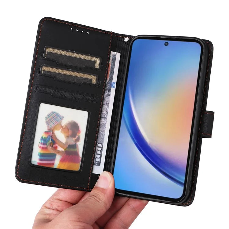 BETOPNICE 005 For Samsung Galaxy A35 5G PU Leather Phone Cover Detachable Magnetic Wallet Case