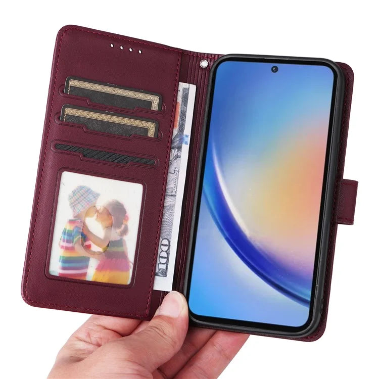 BETOPNICE 005 For Samsung Galaxy A35 5G PU Leather Phone Cover Detachable Magnetic Wallet Case