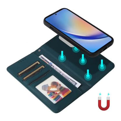 BETOPNICE 005 For Samsung Galaxy A35 5G PU Leather Phone Cover Detachable Magnetic Wallet Case