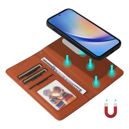 BETOPNICE 005 For Samsung Galaxy A35 5G PU Leather Phone Cover Detachable Magnetic Wallet Case